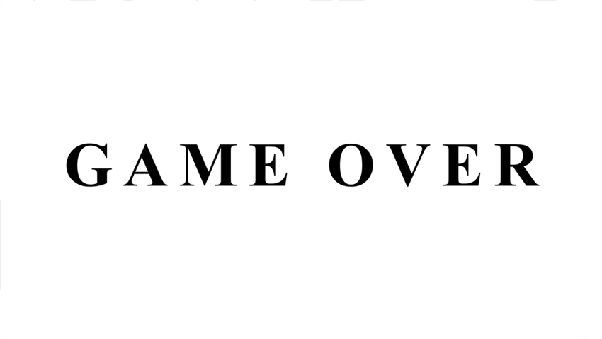 black and white game over gif